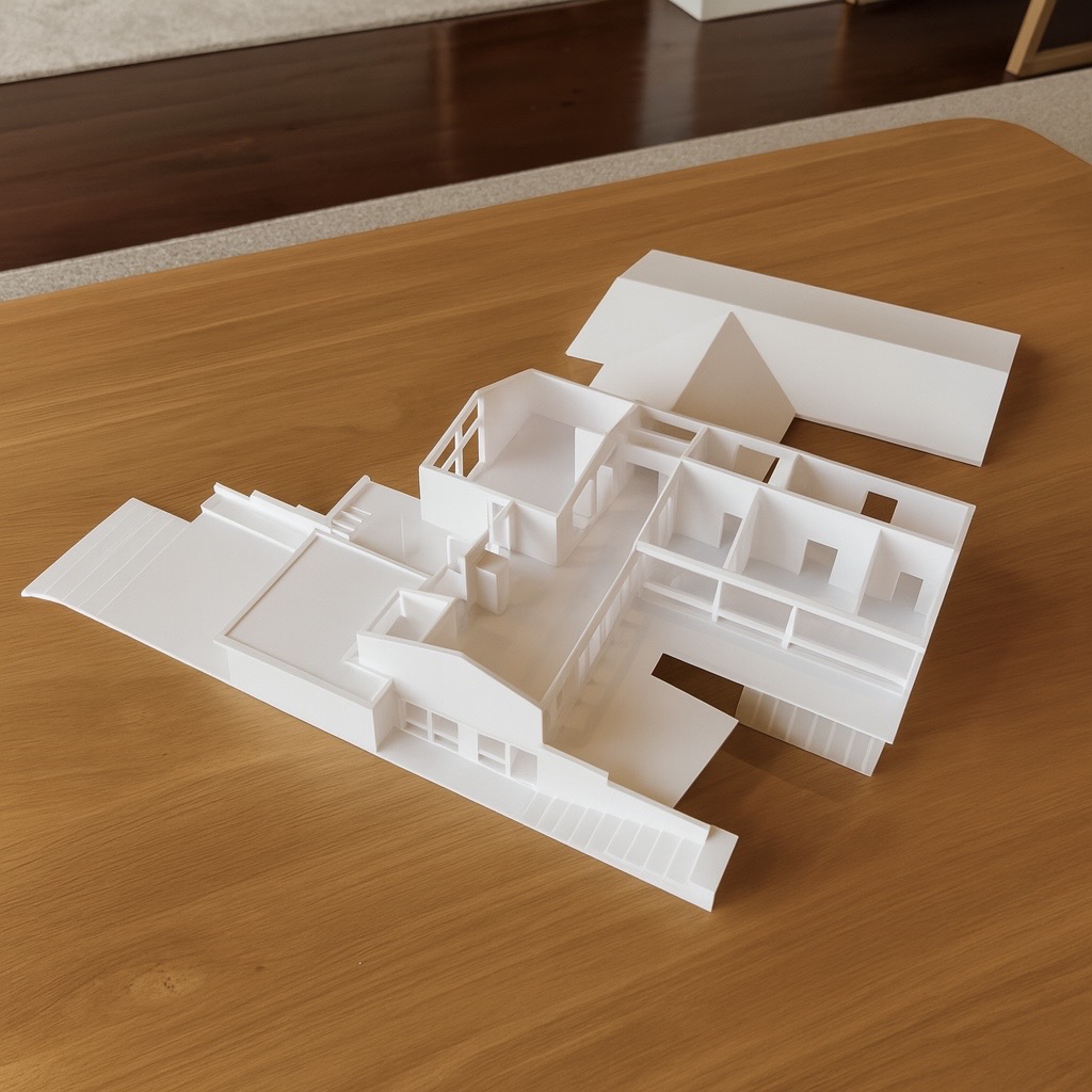 Mid-Century Home — 1:64 Scale Model - Media 3
