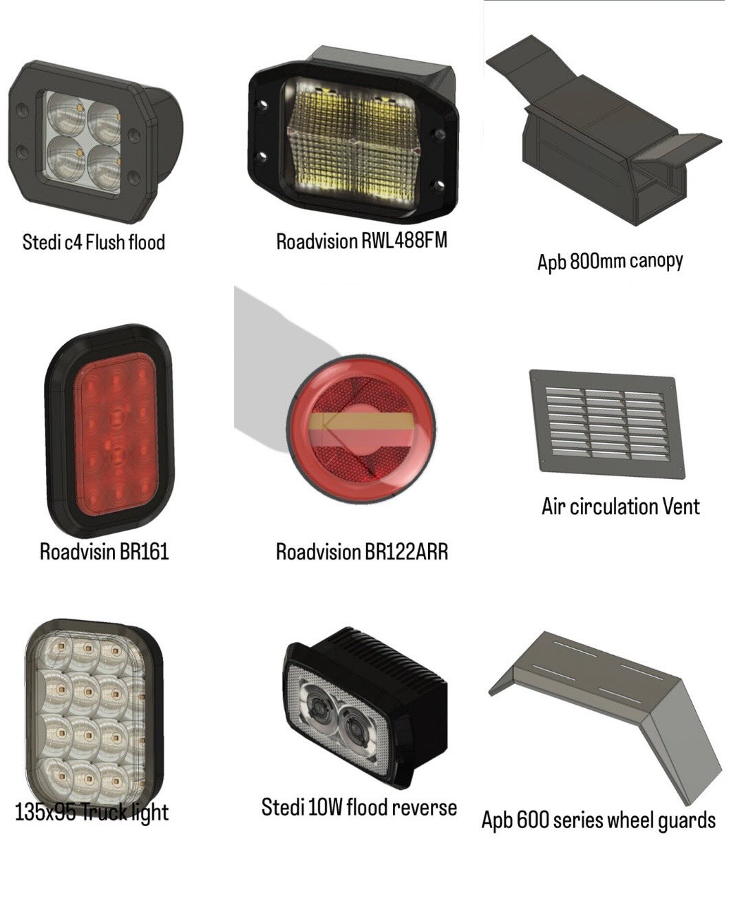 Reverse-Engineered CAD Component Library - Preview